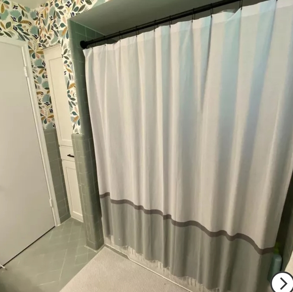 Woven Shower Curtain Green/White - Project 62 - Picture 14 of 16